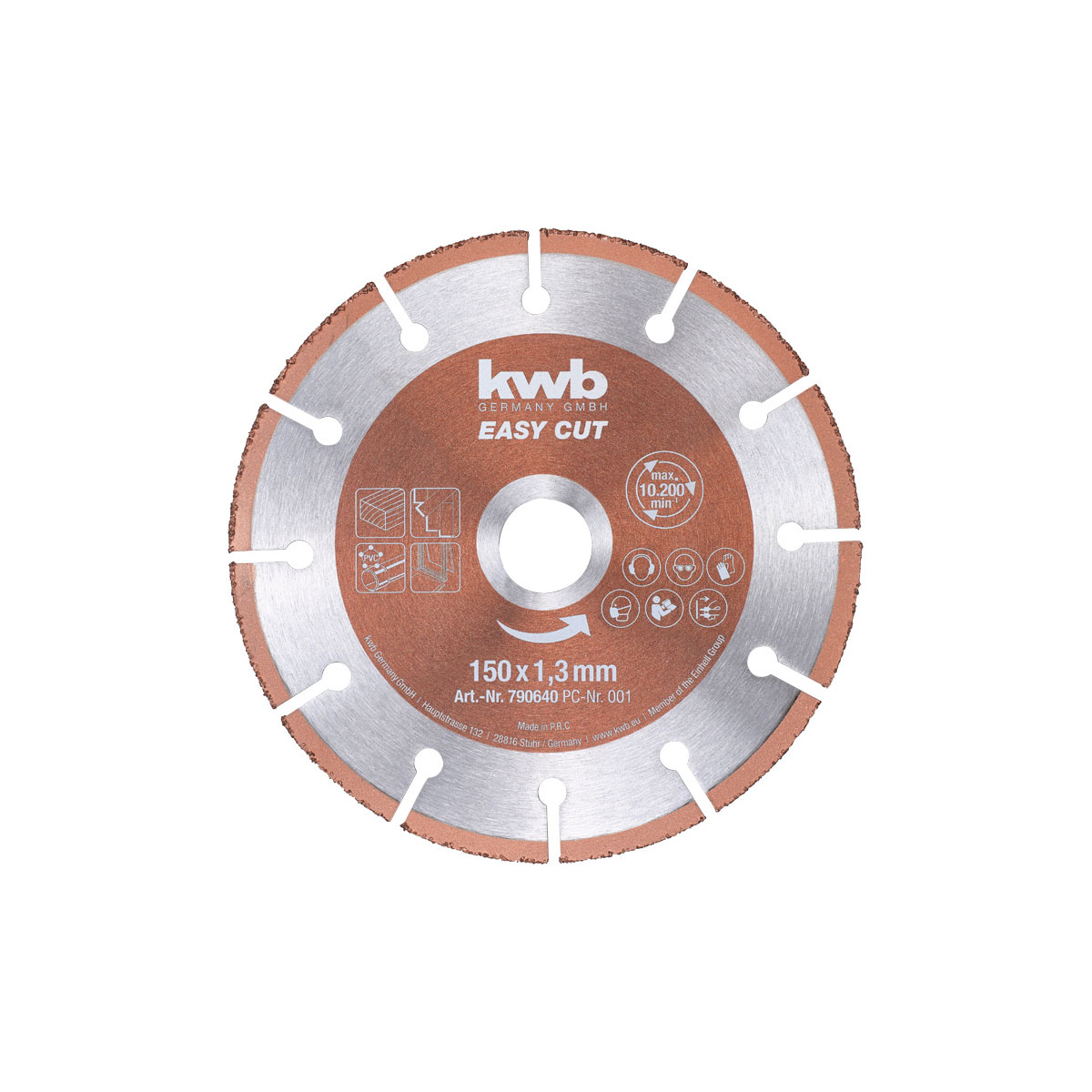 kwb  Trennscheibe Easy Cut Durchmesser 150 mm | 150 | 110072