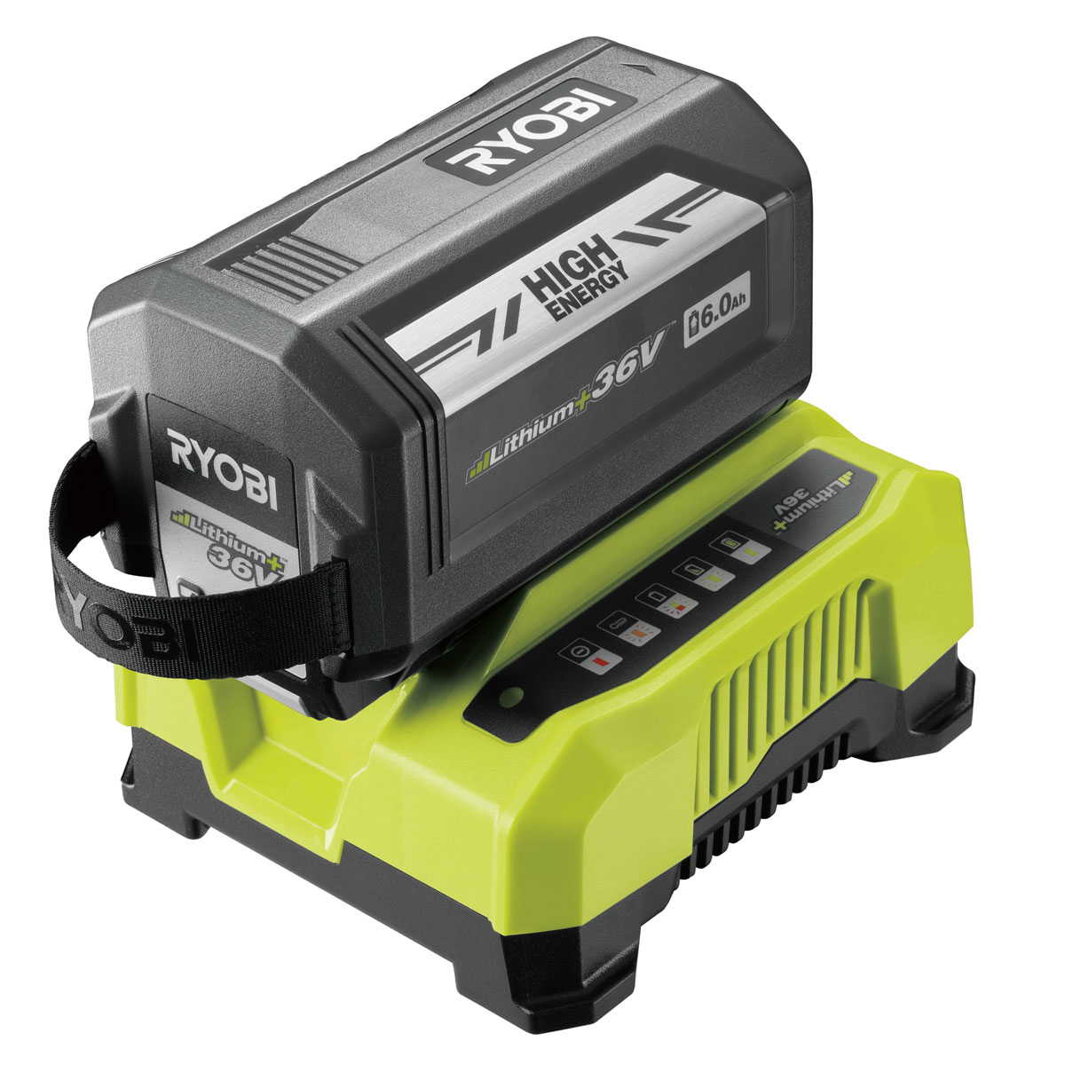 Ryobi  Akku Starter-Set MaxPower RY36BC60A-160 Akku und Ladegerät 6 Ah | 110279