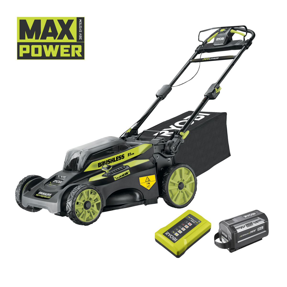 Ryobi  Akku-Rasenmäher-Set RY36 LMX51A-160 inkl Akku und Ladegerät | 110282