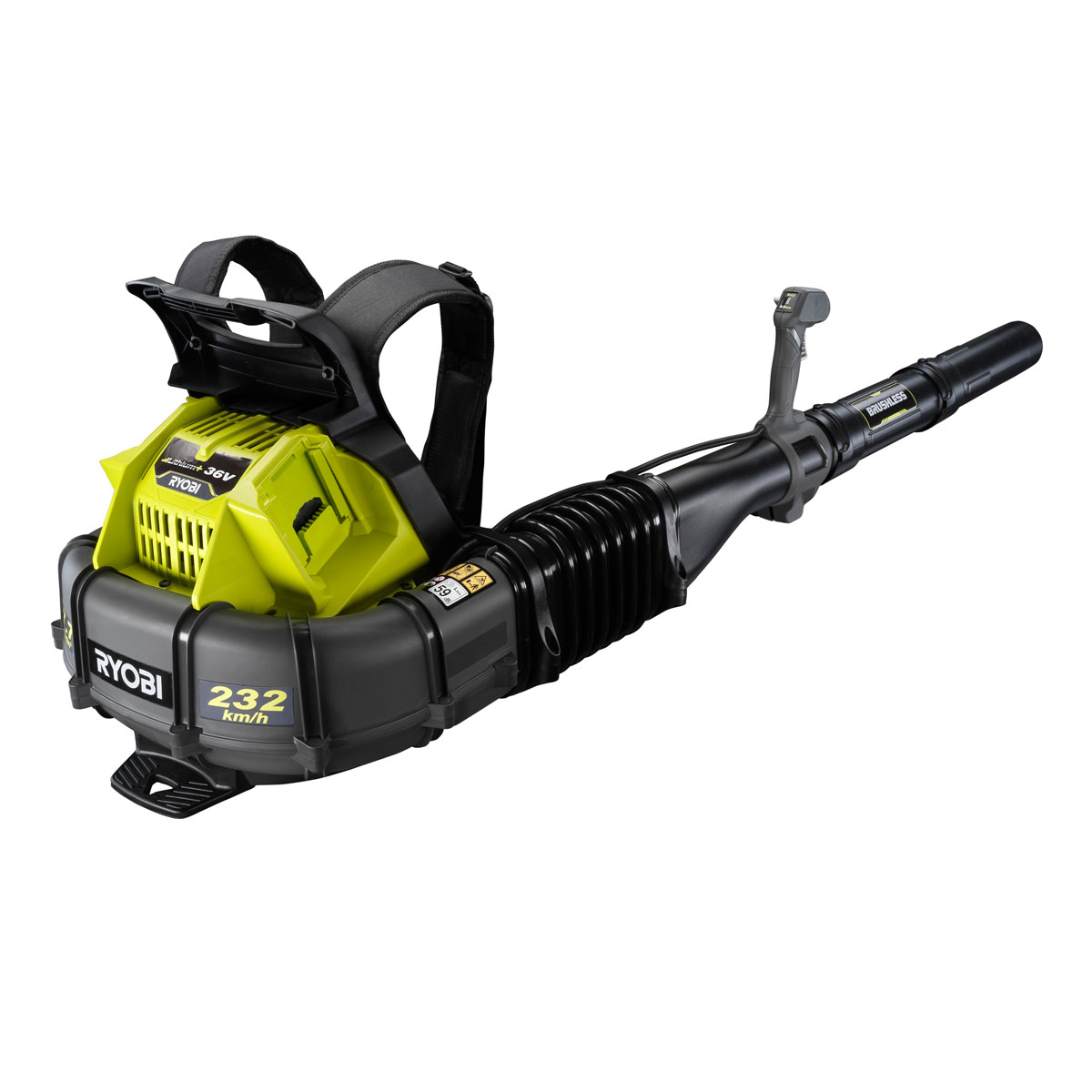 Ryobi  Akku-Laubbläser RY36BPXA-0 ohne Akku und Ladegerät | 110288