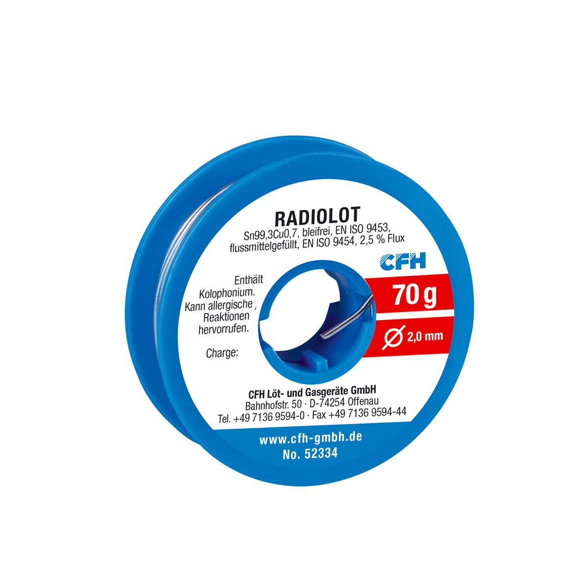 CFH Radiolot RL 334 bleifrei 70g | 110324