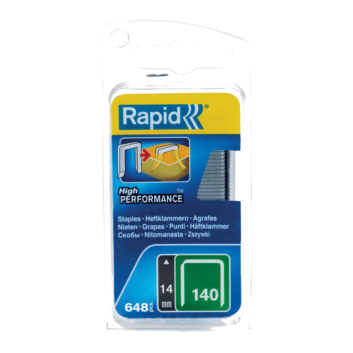 Rapid Tackerklammern Typ 140 14 mm mit Säganschnitt 650 Stück | Stahl | 14 mm | 650 | 110448