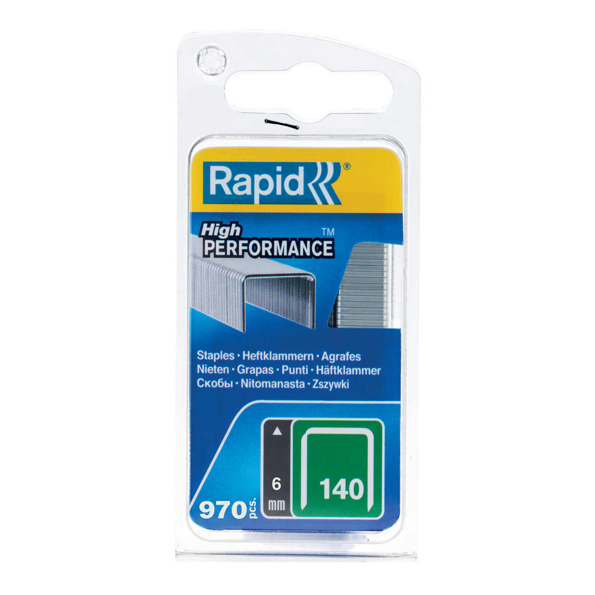 Rapid Tackerklammern Typ 140 6 mm 970 Stück | Stahl | 6 mm | 970 | 110449
