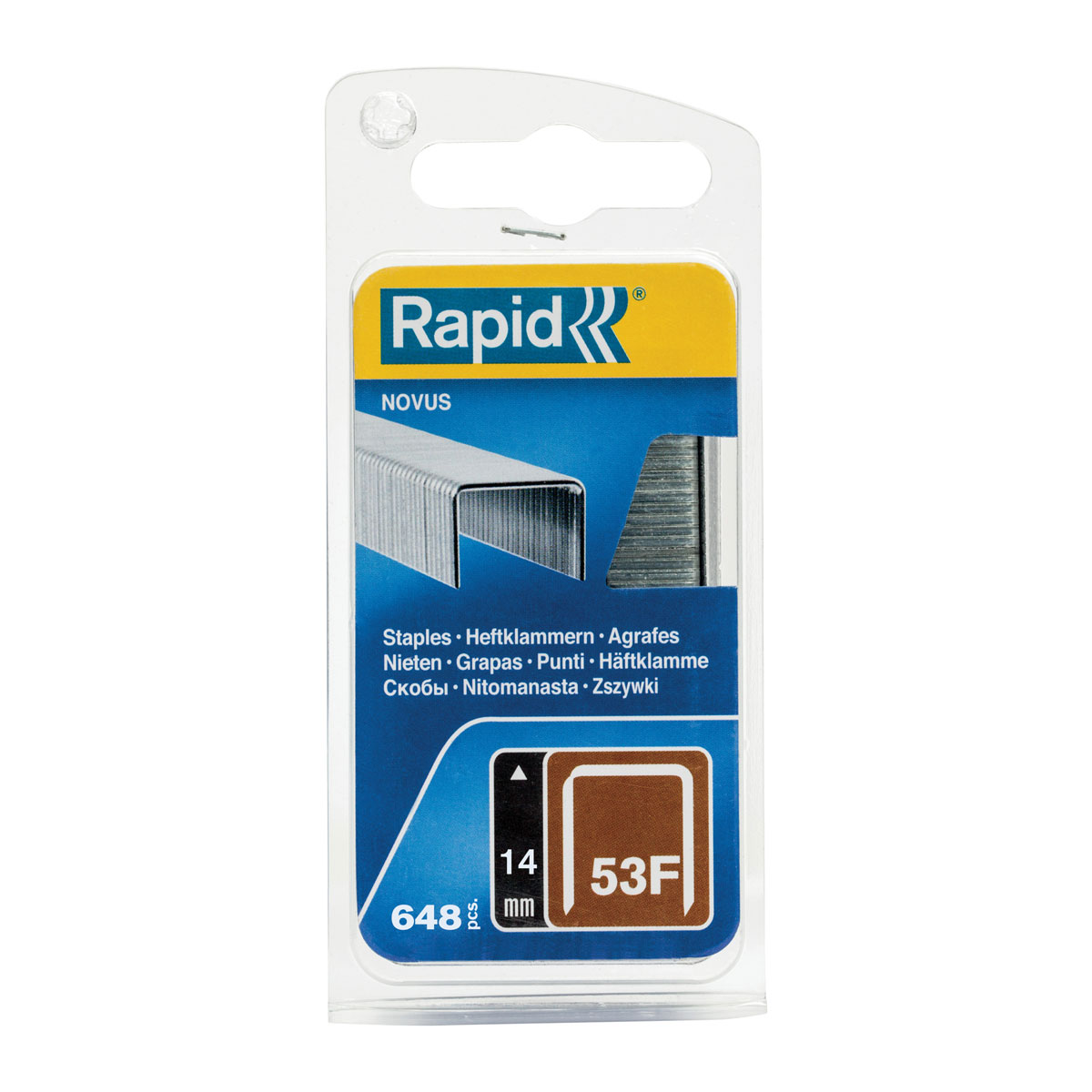 Rapid Tackerklammern Typ 53F 14 mm 648 Stück | 14 mm | 648 | 110502