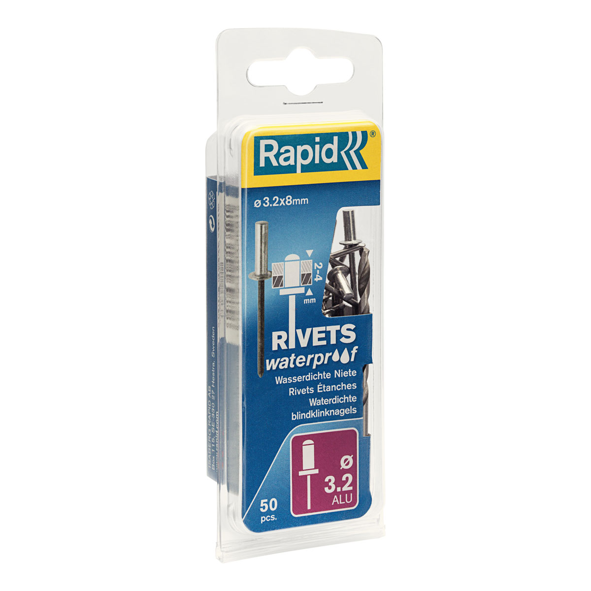 Rapid Blindnieten wasserdicht 3,2 x 8 mm 50 Stück | 3,2 | 8 | 110797 – Bild 3