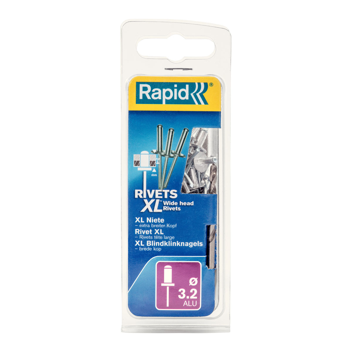 Rapid Blindnieten Großkopf 3,2 x 8 mm 50 Stück | 3,2 | 50 | 8 | 110798