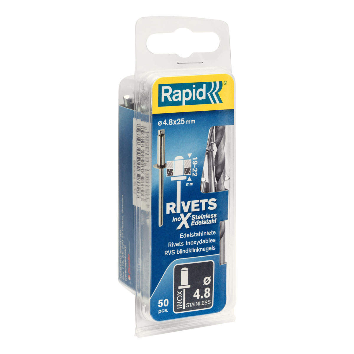 Rapid Blindnieten 4,8 x 25 mm 50 Stück | 4,8 | 25 | 110814 – Bild 3