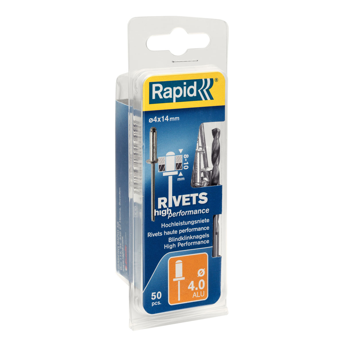 Rapid Blindnieten 4 x 14 mm 50 Stück Flachkopf | 4 | 14 | 110822 – Bild 3