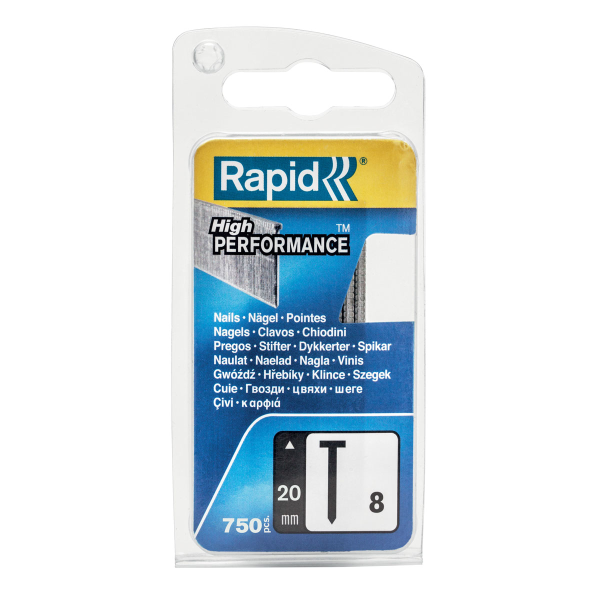 Rapid Nägel Typ 8 20 mm 750 Stück | 750 | 20 | 110827