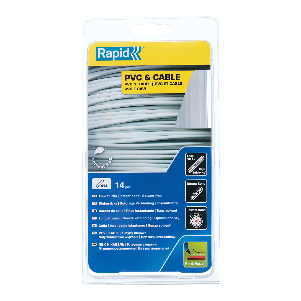 Rapid Heißklebesticks 12 x 190 mm 14 Stück | 190 mm | 110852