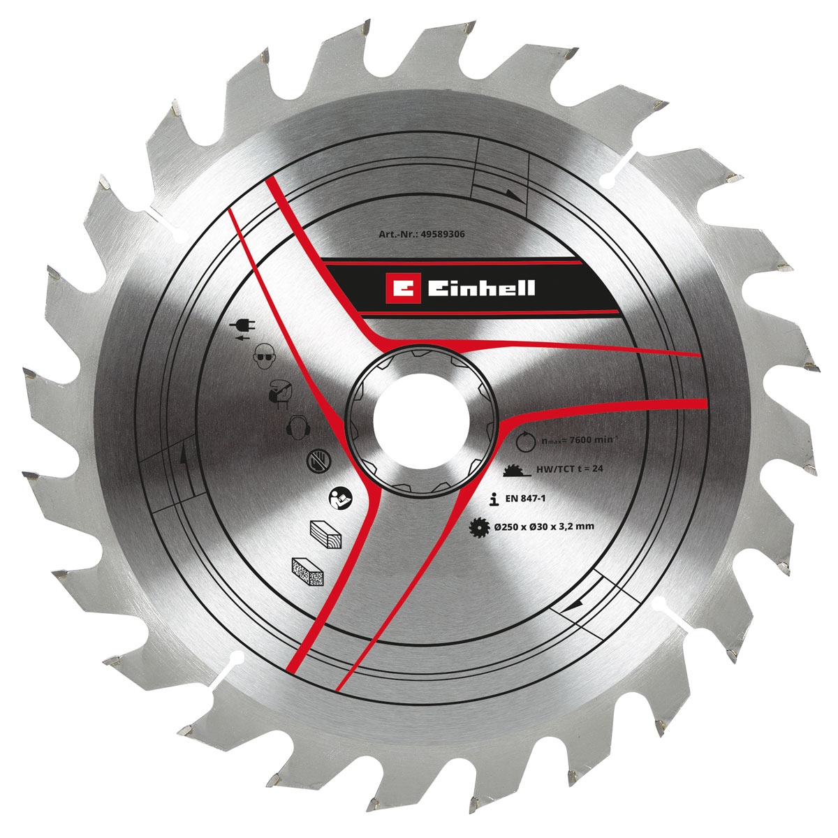 Einhell  Kreissägeblatt-Set Sbl Set D 250 x 30 x 3,2 Z24/42/60 | 112376 – Bild 3