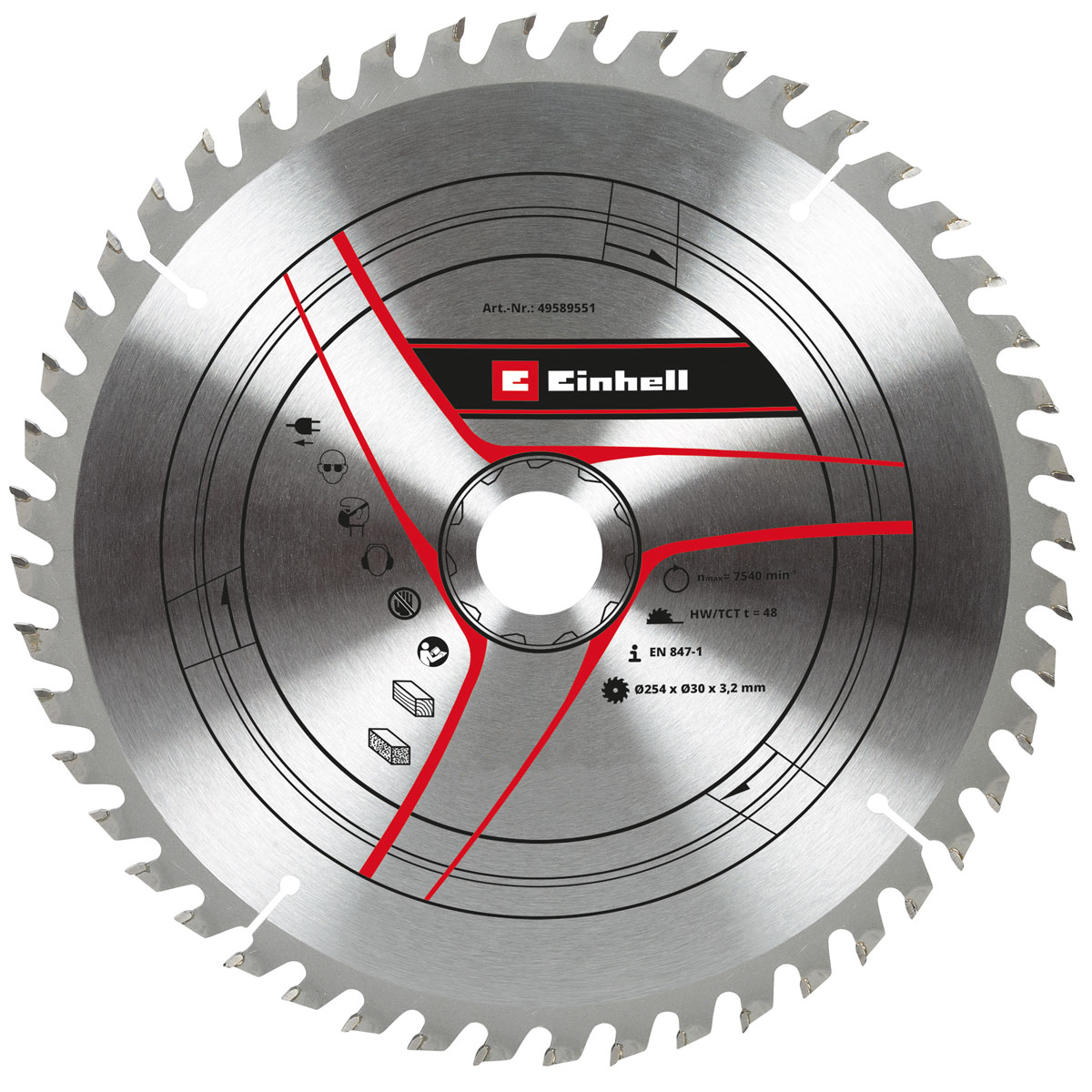 Einhell  Kreissägeblatt Sbl D 254 x 30 x 3,2 Z48 | 112380