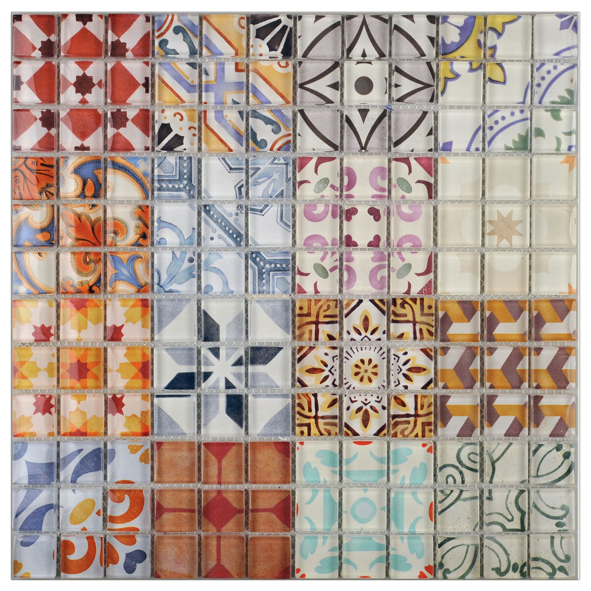 Glasmosaik Retro Mix 30 x 30 cm | 132362