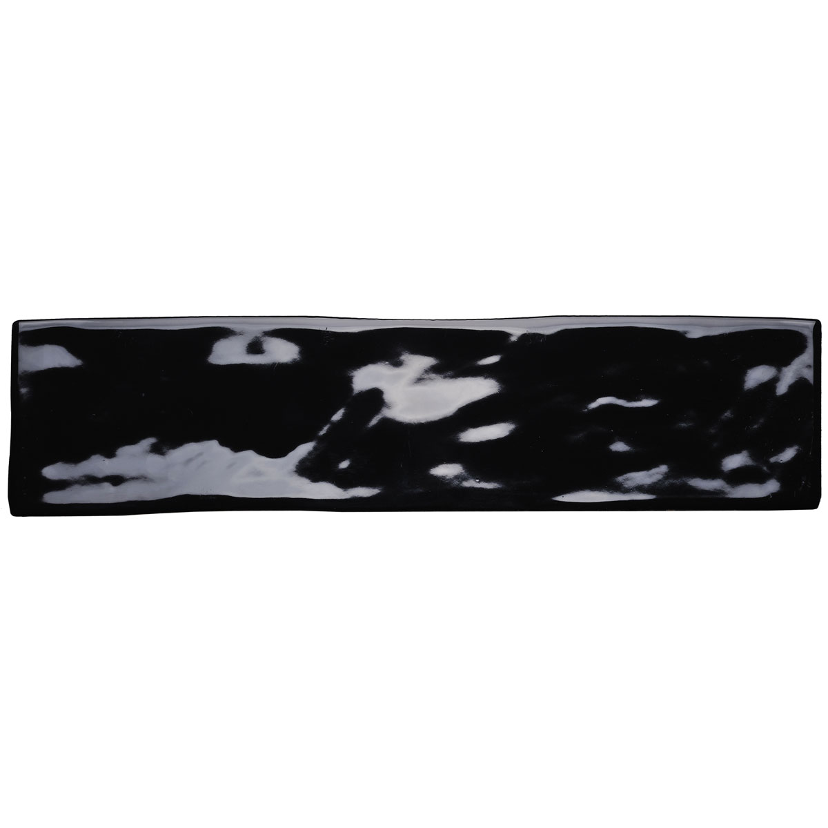 Wandfliese Loft Schwarz glasiert glänzend 7,5 x 30 x 0,9 cm | 139541