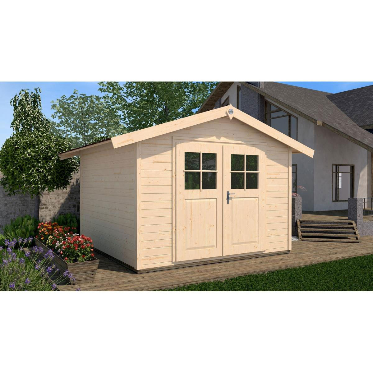 Weka Gartenhaus 122 Größe 4 natur | braun | 205733