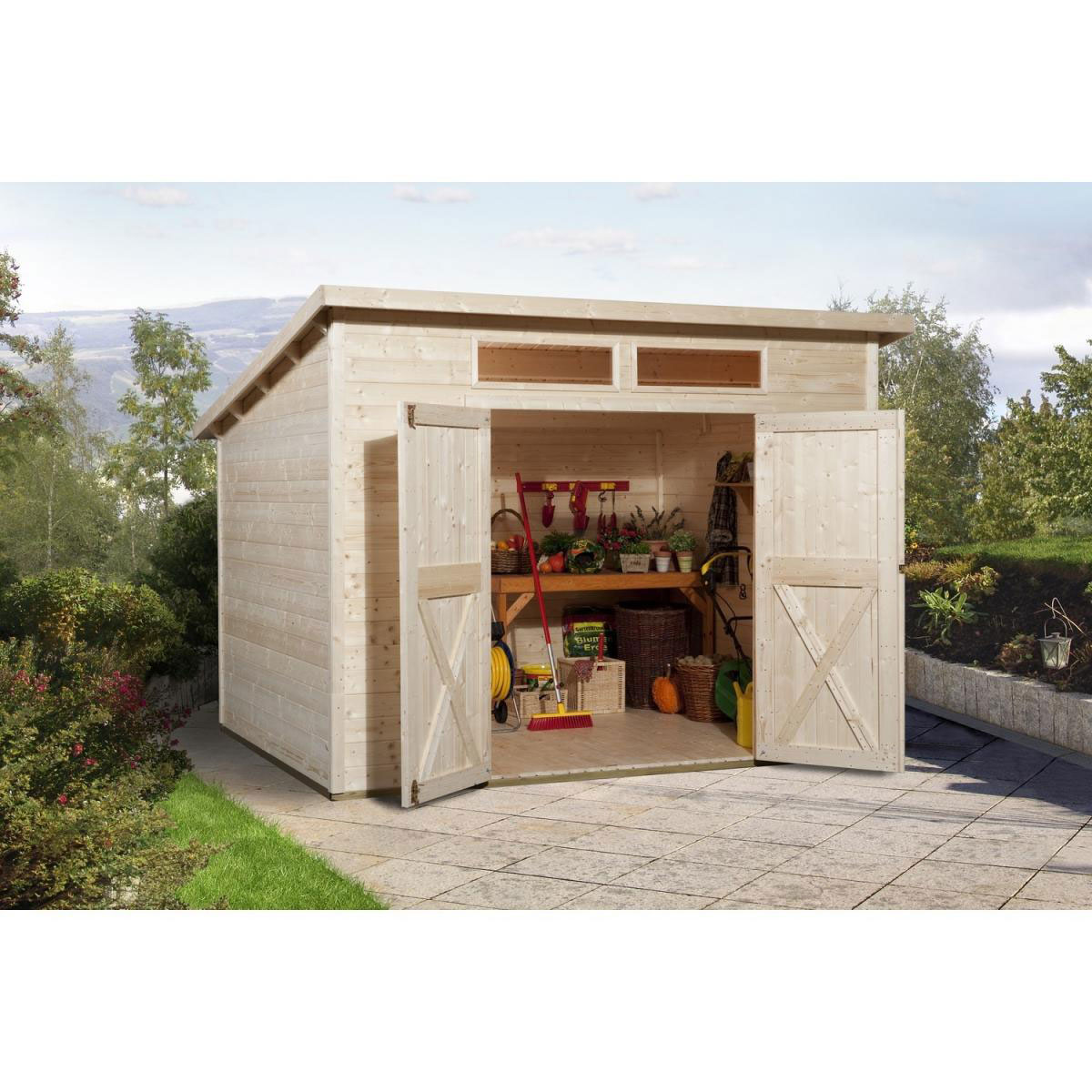Weka Gartenhaus 325 A Größe 1 naturbelassen | 208163