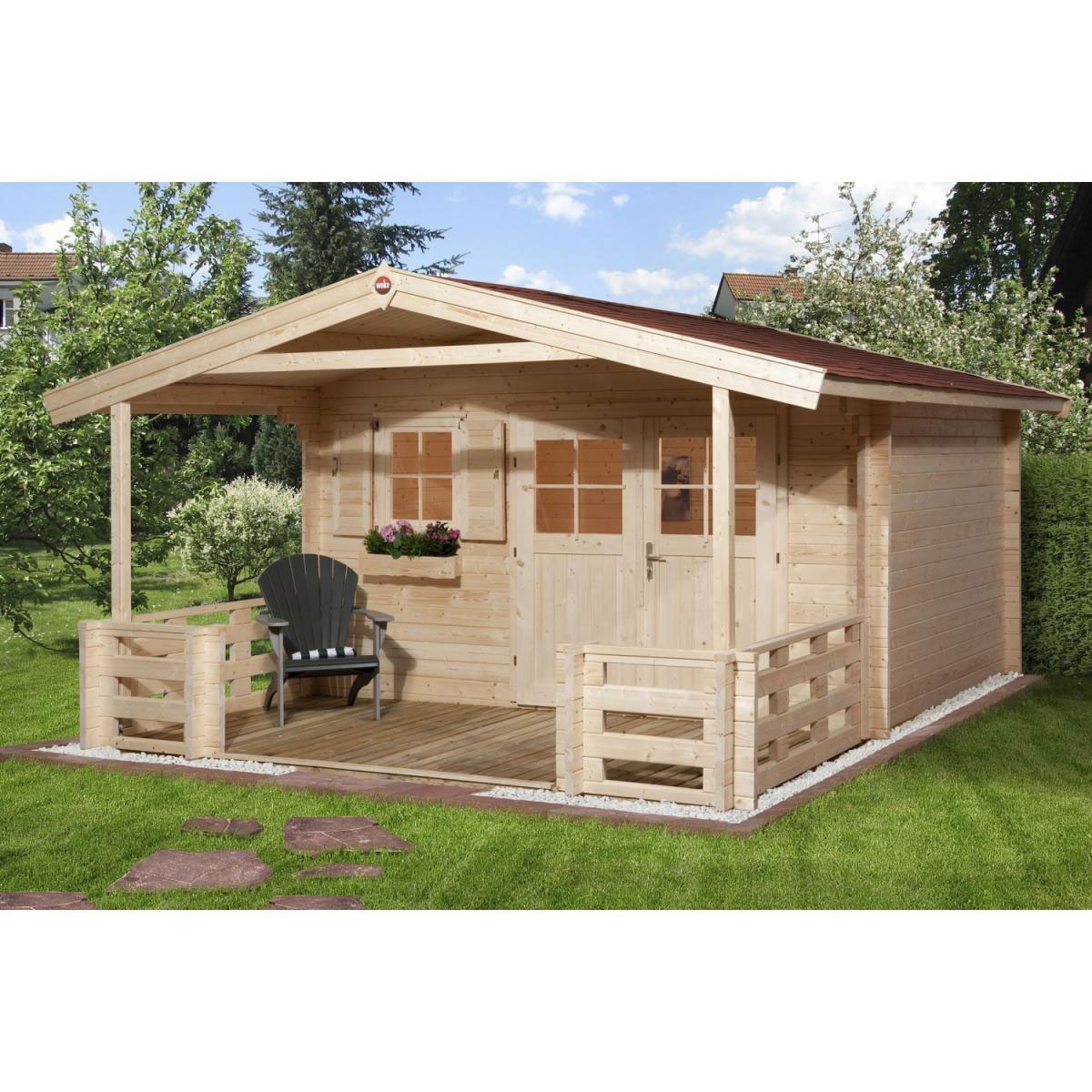 Weka Gartenhaus 136 B Größe 1 460 x 510 x 262 cm | 460x510x262 | 208264 – Bild 3