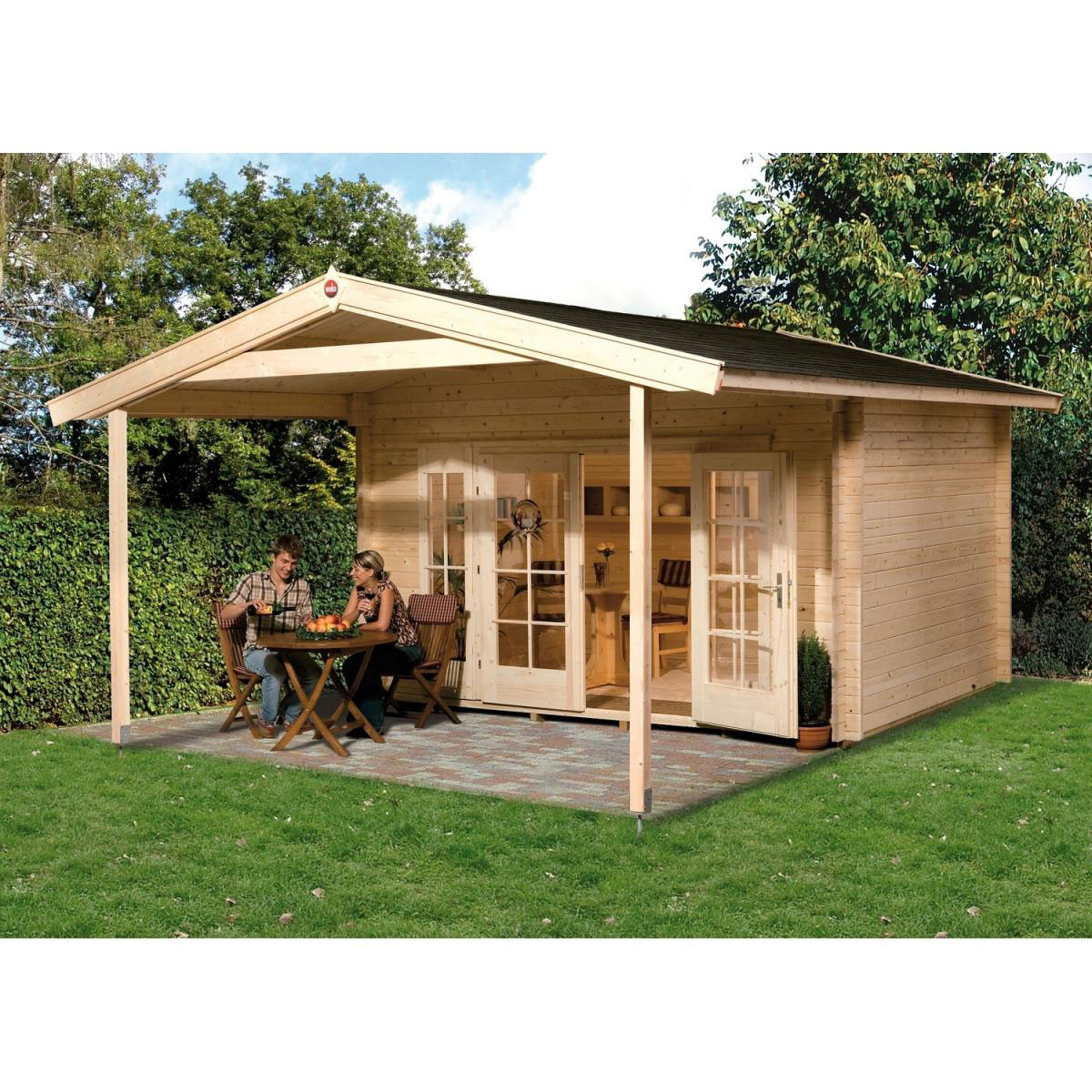Weka Weekendhaus 137 A Größe 1/2 460 x 510 x 262 cm | 460x510x262 | 208294