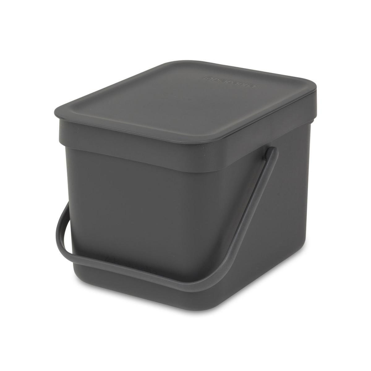 BRABANTIA Abfallbehälter Sort und Go 6 L grau | grau | 211918