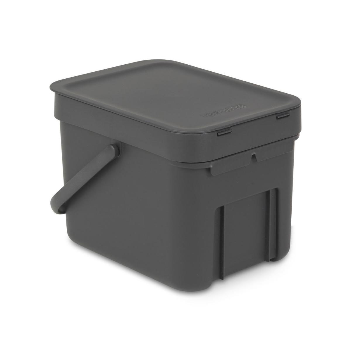 BRABANTIA Abfallbehälter Sort und Go 6 L grau | grau | 211918 – Bild 3