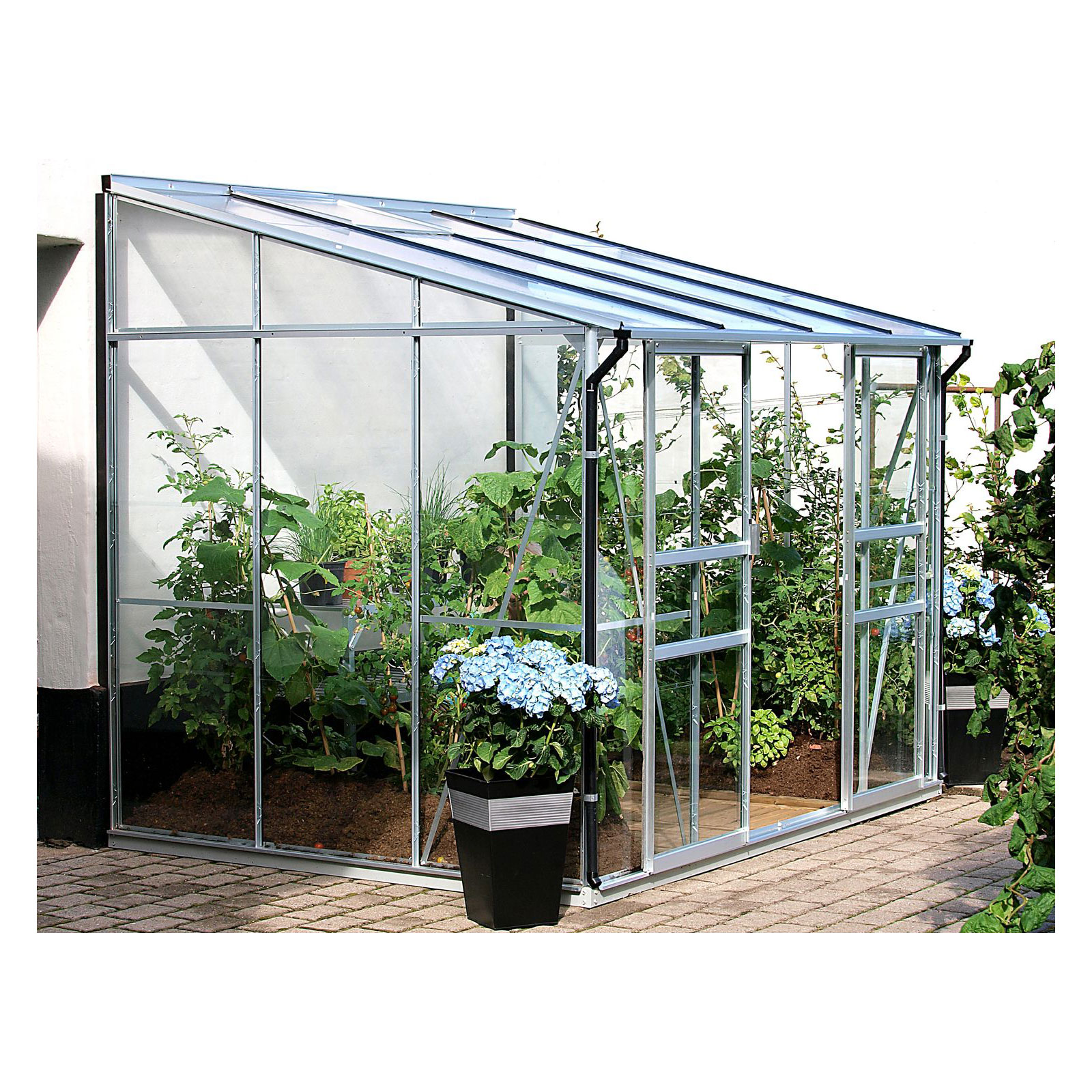 Vitavia Gewächshaus Osiris 5200 ESG/HKP alu | silber | 5,2 | Einscheibensicherheitsglas | 3 | 230023
