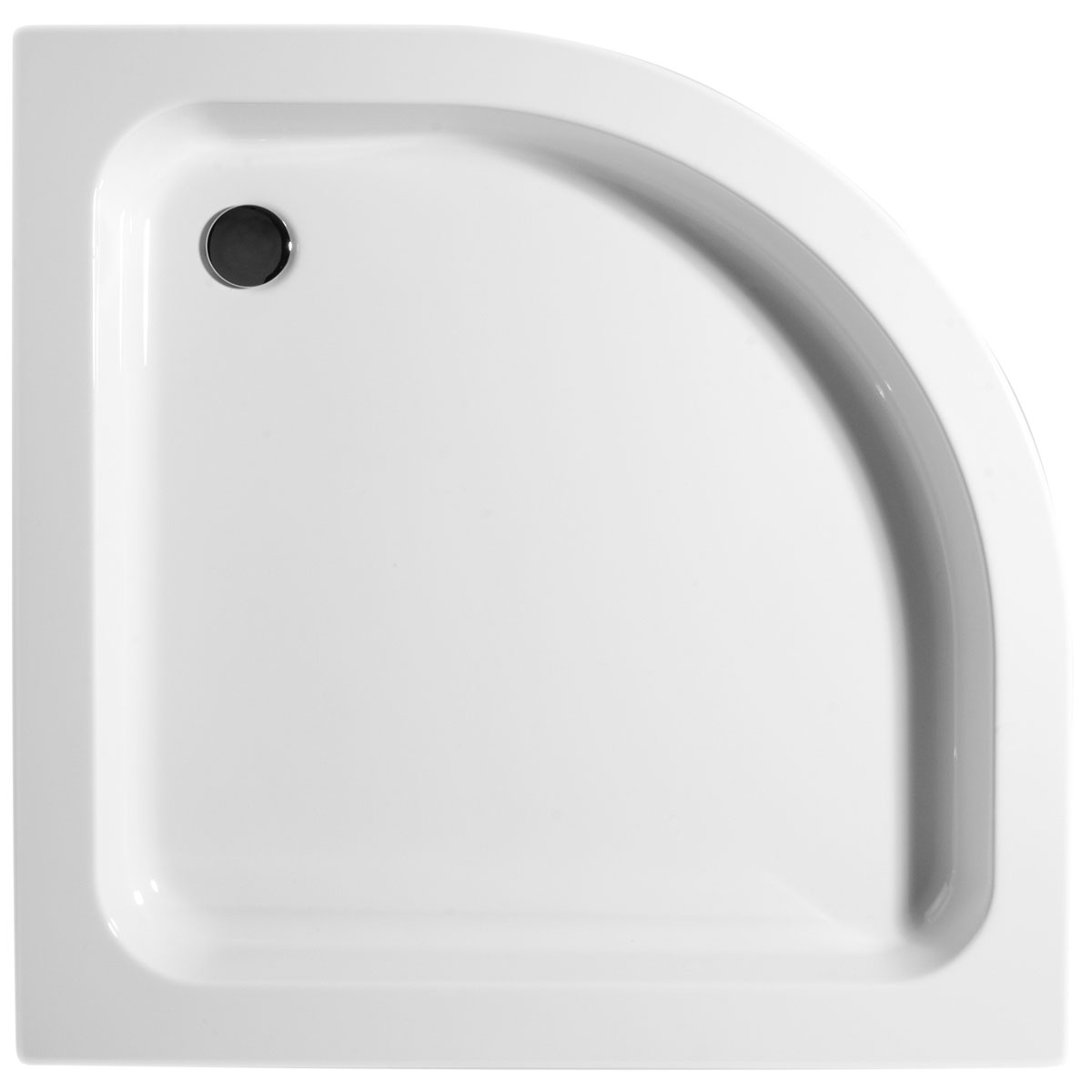 Schulte Duschwanne inkl Schürze rund 80 x 80 cm weiß | 233022