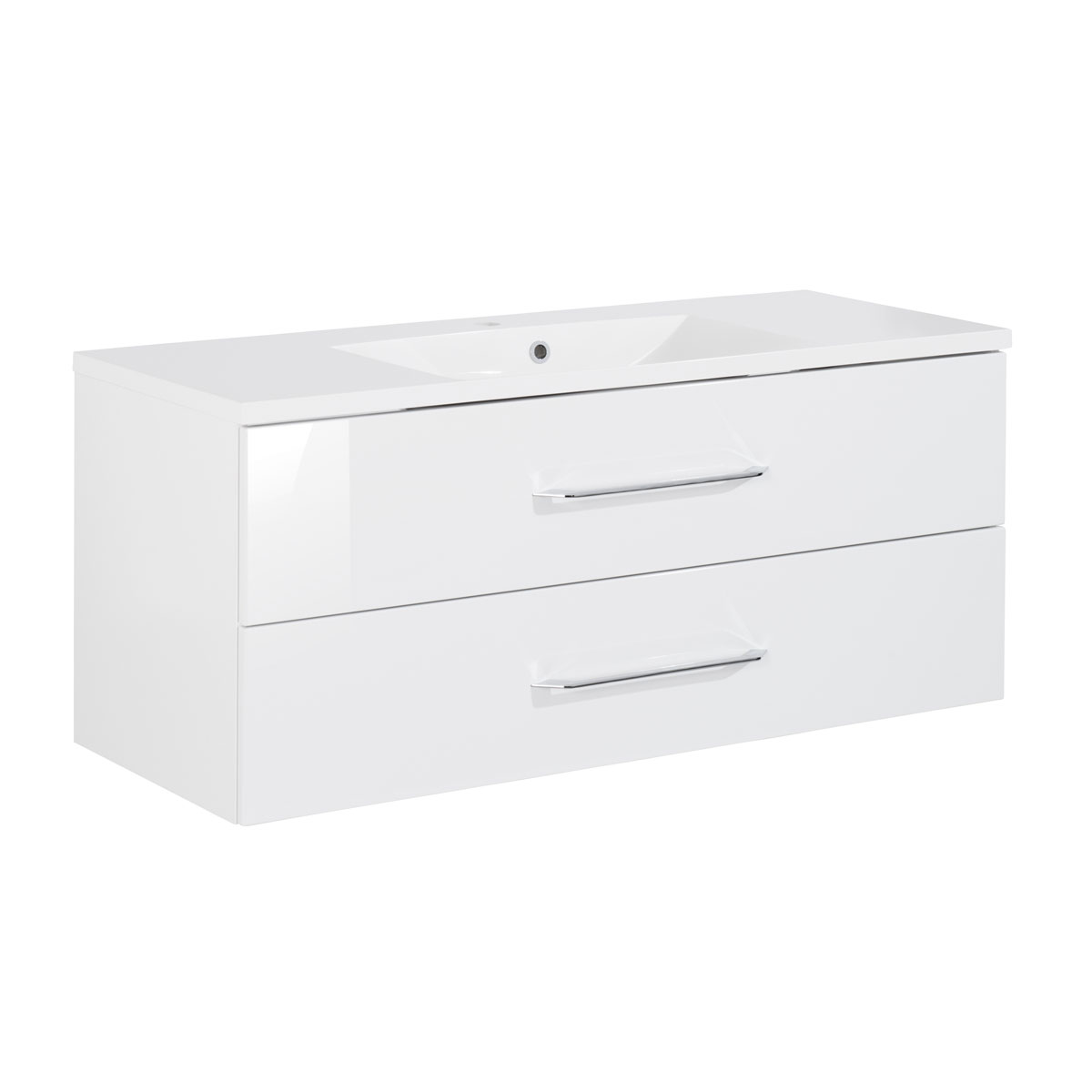 Fackelmann Waschtisch-Set B.clever 120 x 51 x 46 cm weiß | weiß | 238869