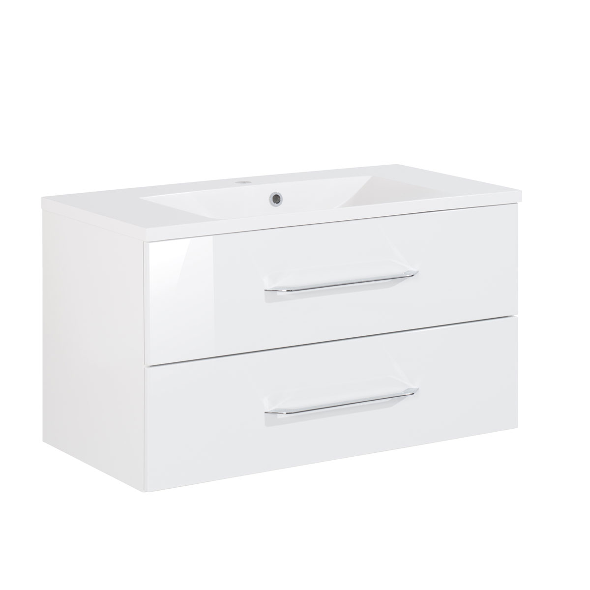 Fackelmann Waschtisch-Set B.clever 90 x 51 x 46 cm weiß | weiß | 238876