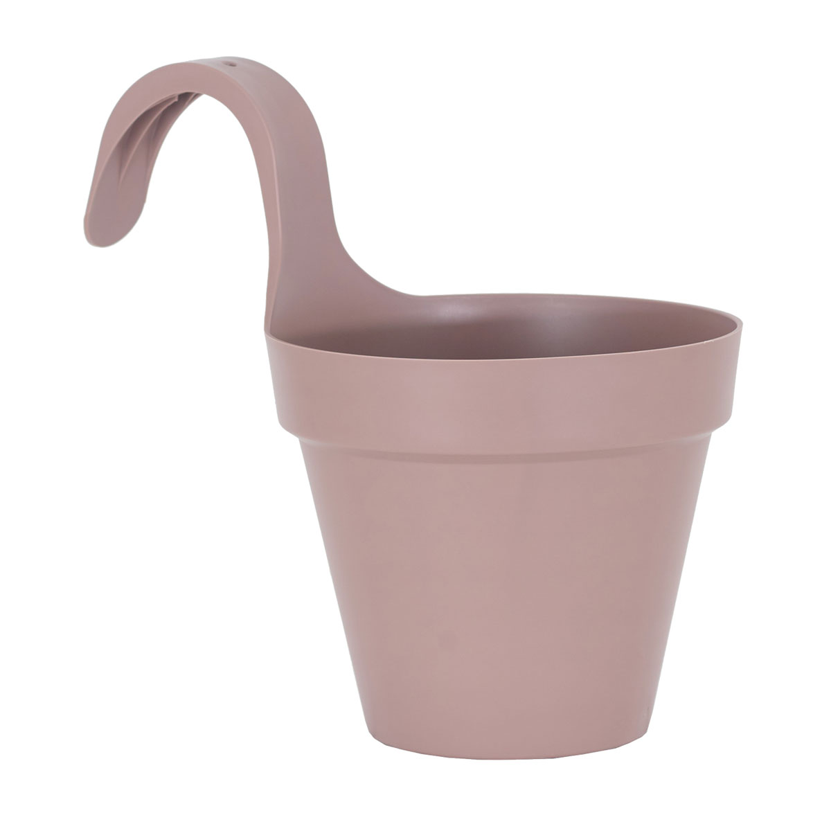 Blumentopf Capri Single rund taupe | taupe | 240938