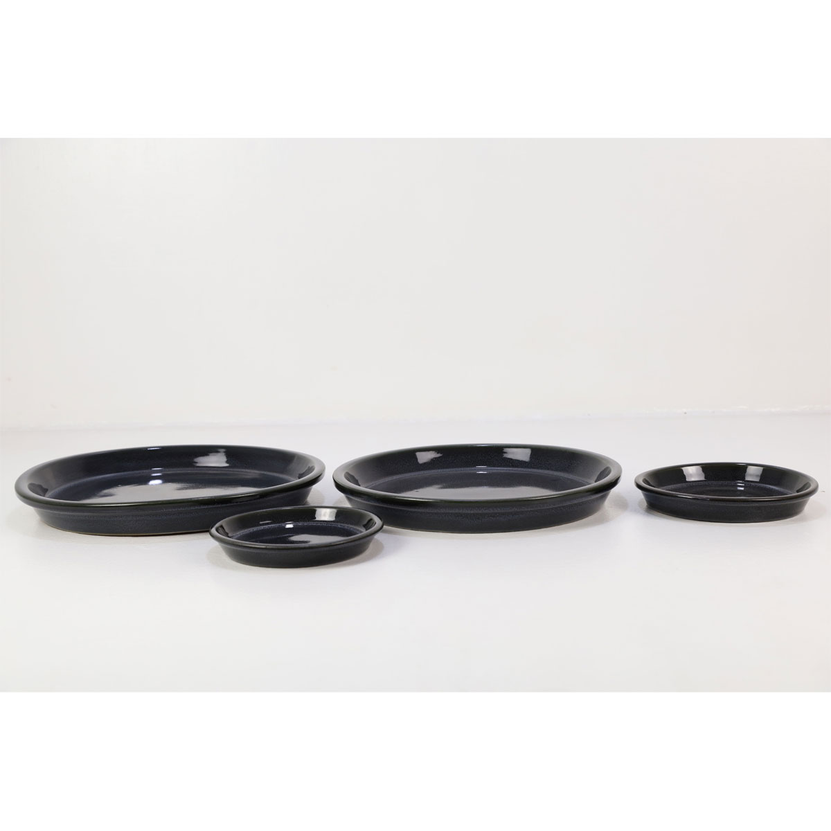Haveson Untersetzer Feine Rille Durchmesser 32 cm grau glasiert | Ø32 | 244841