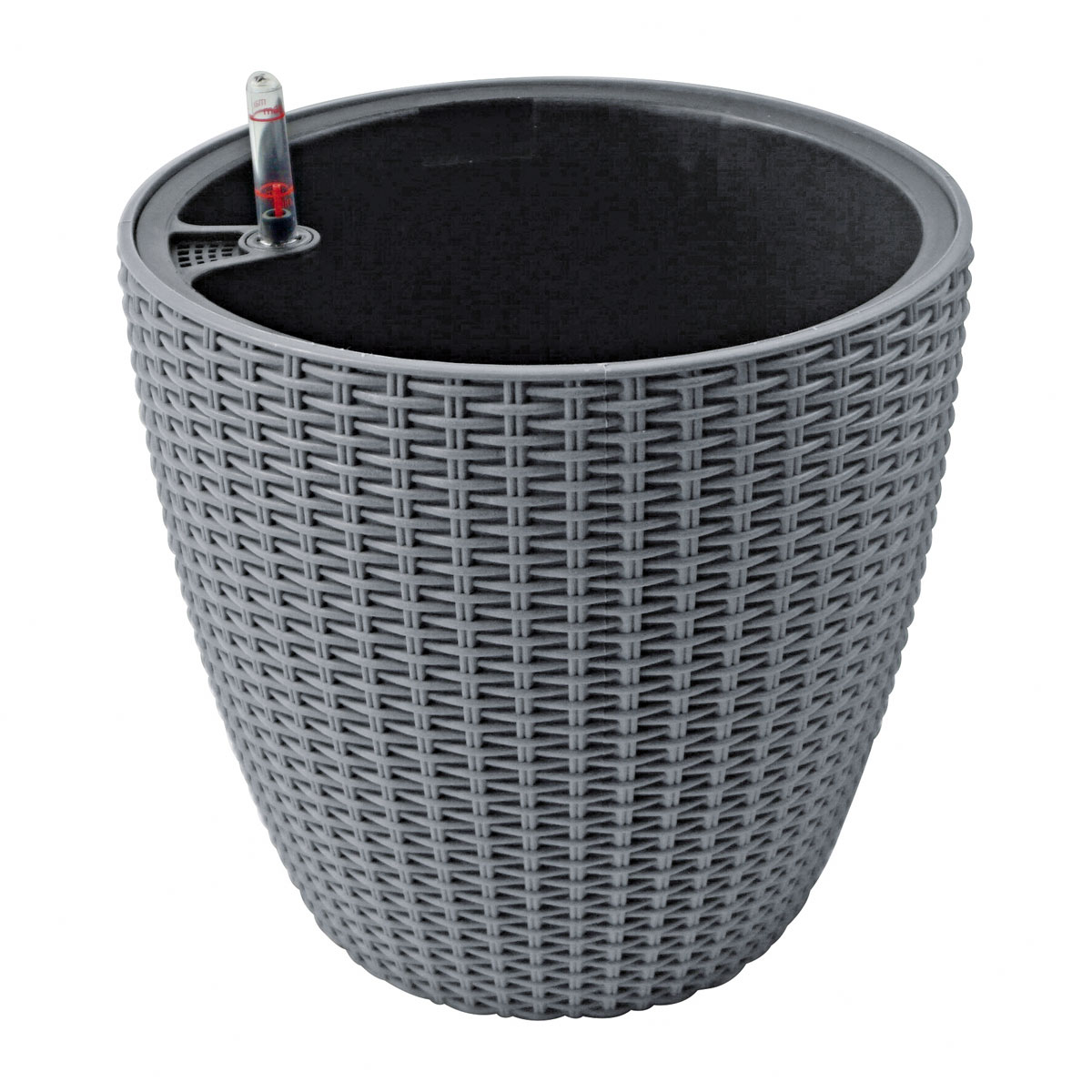 Haveson Topf Modern Trend mit Bewässerung Durchmesser 27 x 16 cm anthrazit | anthrazit | Ø27,5x16 | 244884