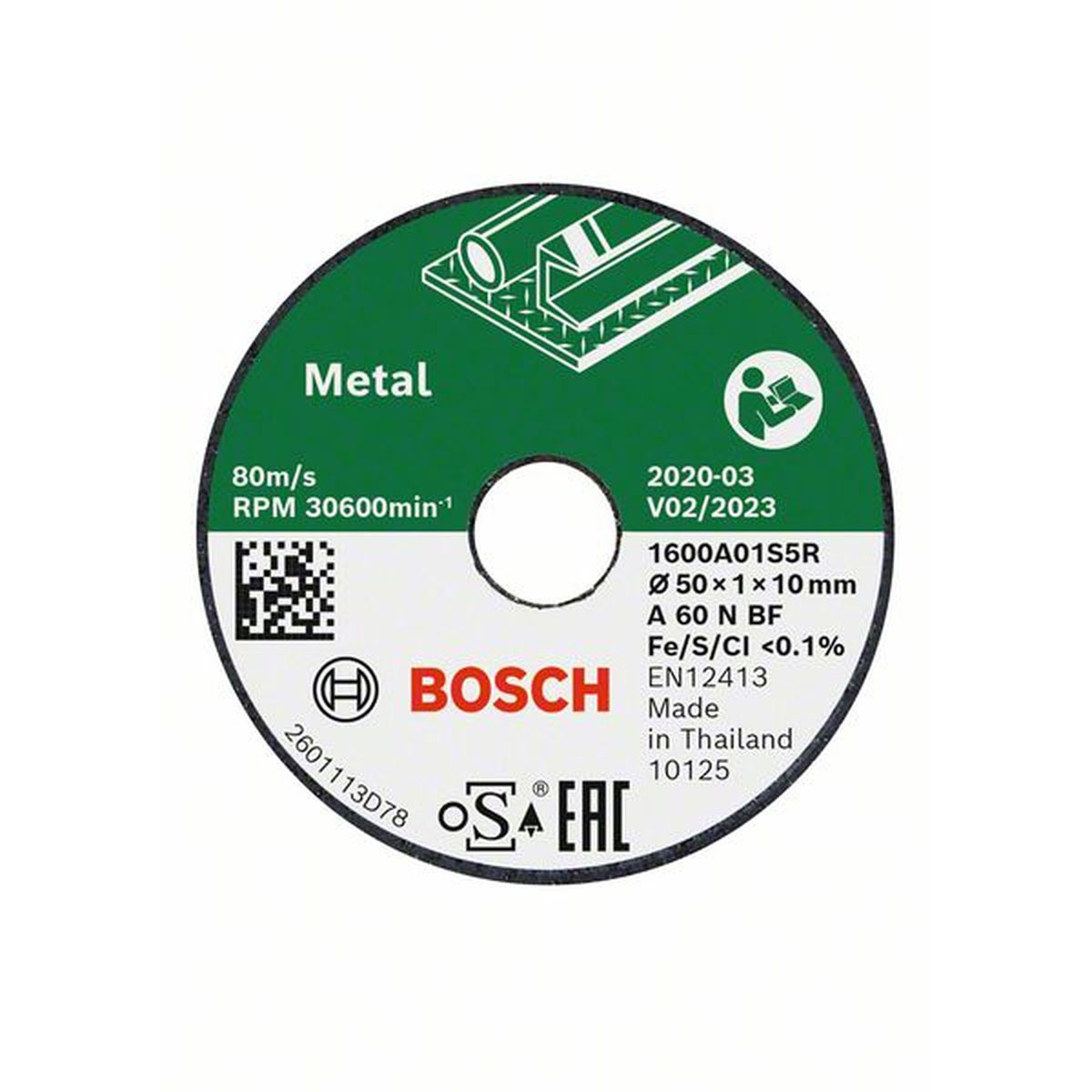 Bosch  Trennscheibe Easy cut und Grind aus Metall 50 x 110 mm 3 Stück | Metall | 247463