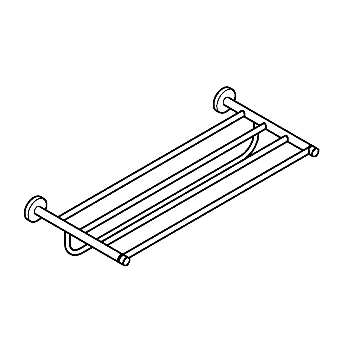 Grohe Multi-Badetuchhalter Essentials silber 55 x 11,1 x 27 cm | 264498 – Bild 4
