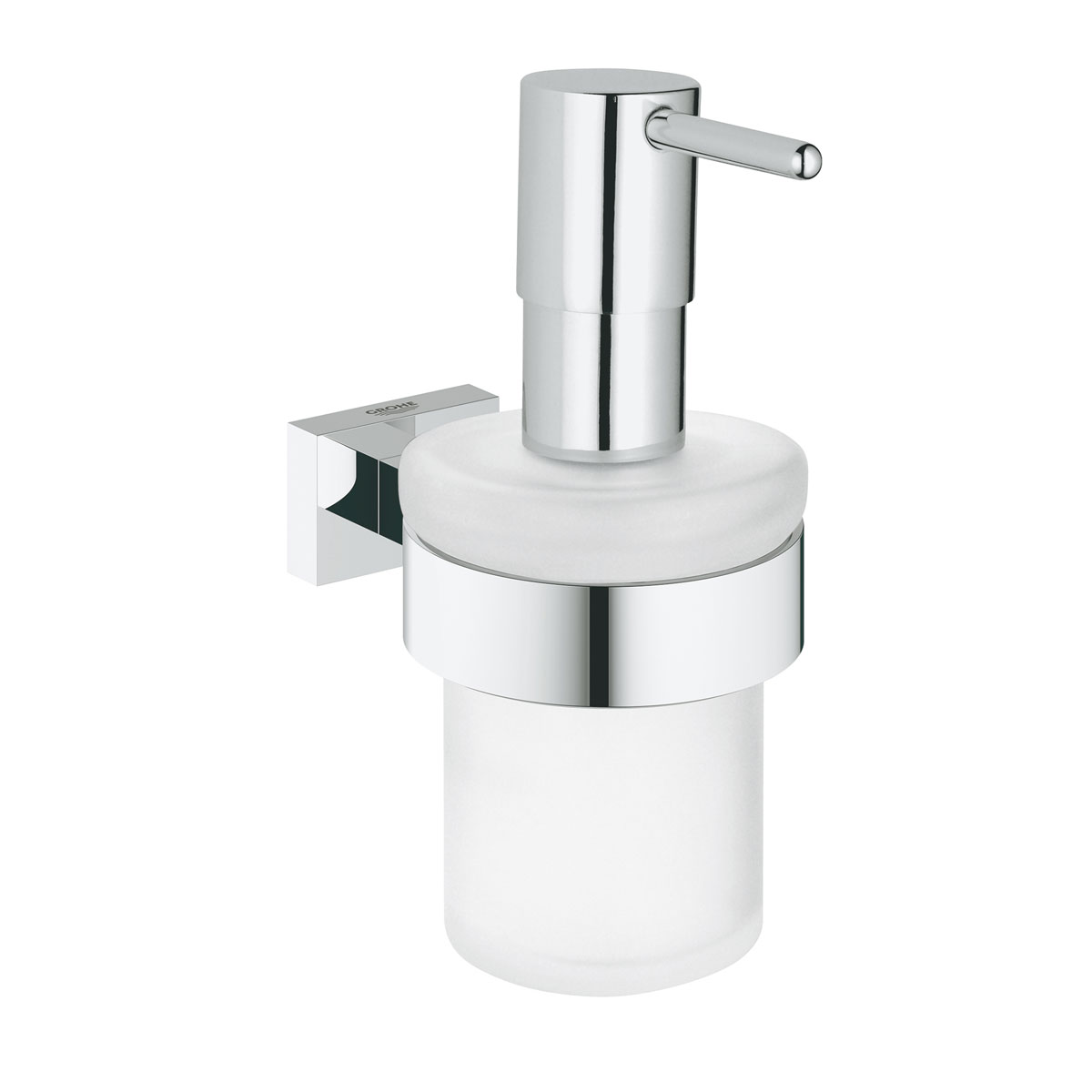 Grohe Halter mit Seifenspender Essentials Cube silber Durchmesser 7,2 x 15,7 x 12,6 cm | 264585