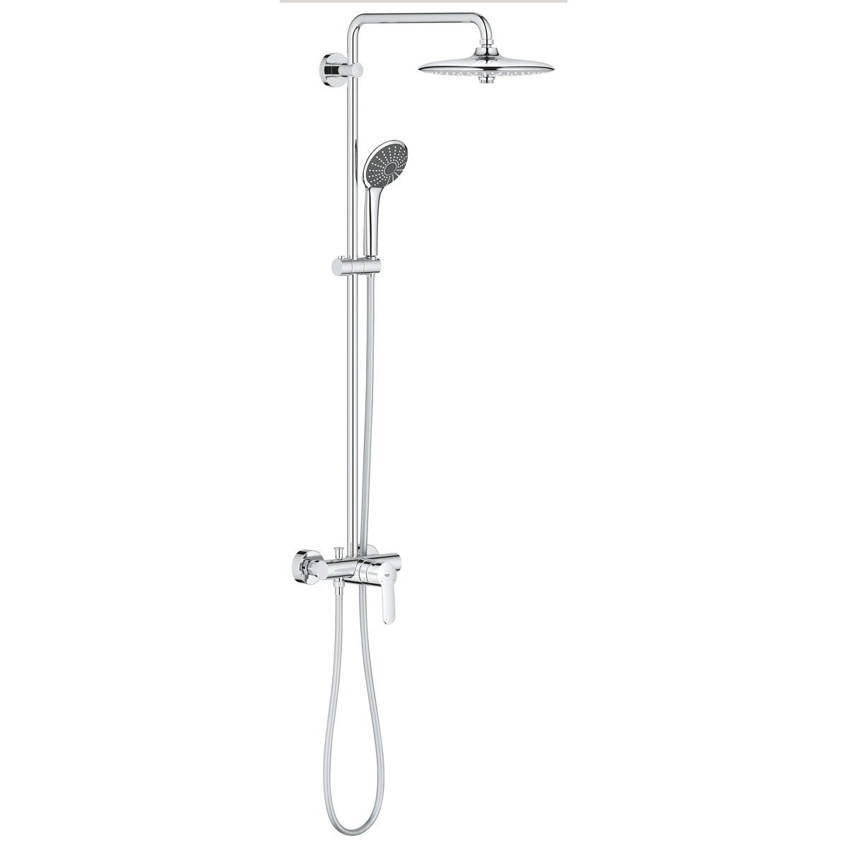 Grohe Duschsystem mit Einhandmischer silber 6 Strahlarten | 265081