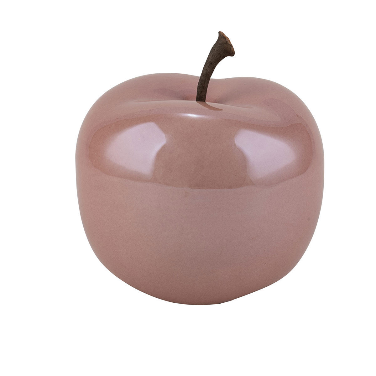 Keramik-Apfel 12 x 9,5 cm rosa | 267069