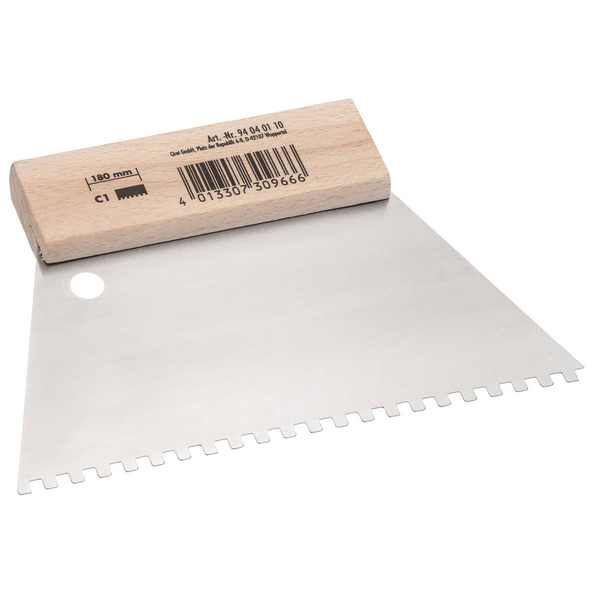 Color Expert Zahnspachtel B2 180 mm Holzgriff | 269703
