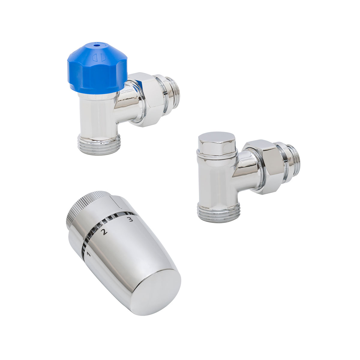 Schulte ExpressPlus Thermostat-Set Eck verchromt | 271480