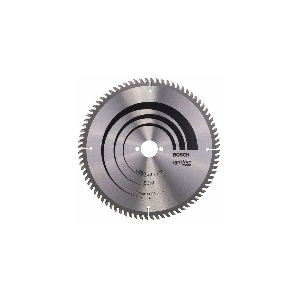 Bosch  Kreissägeblatt TKB Optiline 80VW 25 x 3 cm | 250 | 299955