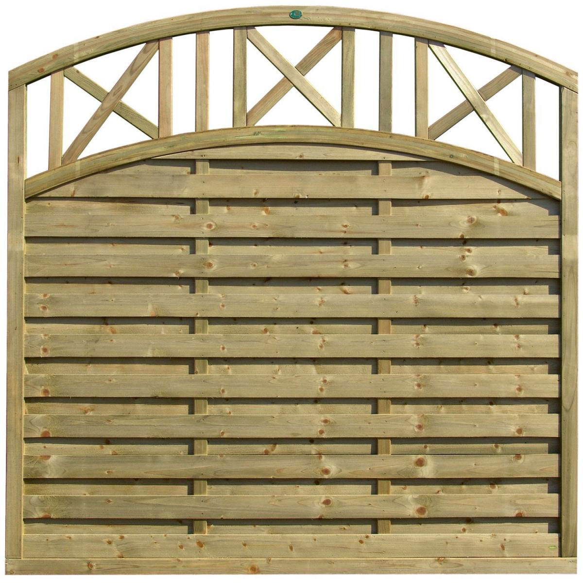 Kreuz-Bogen-Dichtzaun 180 x 180/200 cm | 449854
