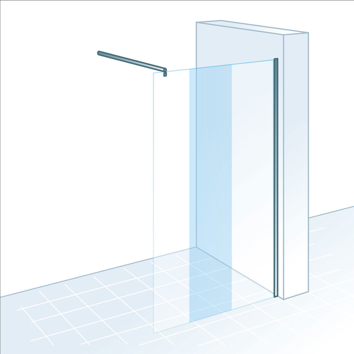 Schulte Walk In Duschwand MasterClass M6 Chromoptik ESG Fixil 80 cm fixil 500 klar hell | 80 | 800 | klar, hell | fixil (500) | 505227 – Bild 4