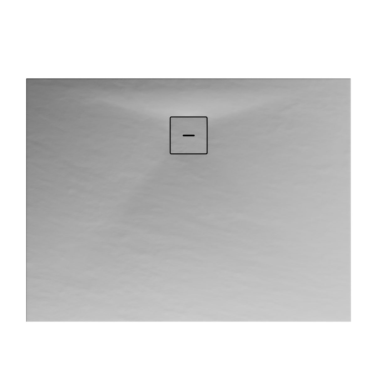 Schulte Eck-Duschwanne Rechteck Steinstruktur 100 x 4 x 80 cm grau | Grau | 505299