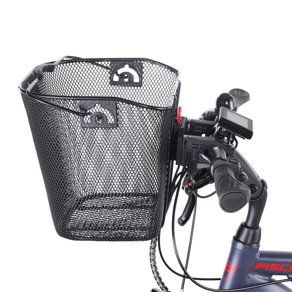 Fischer Bikes Lenker-Korb für E-Bike engmaschig schwarz | 506586