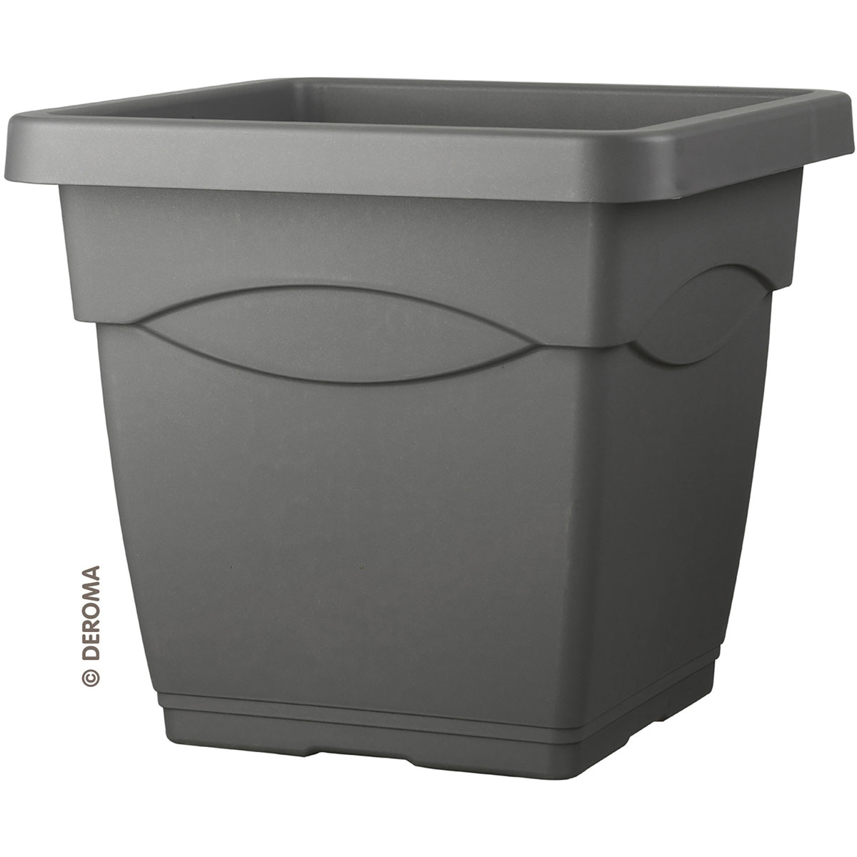 Blumentopf Quadro Day R 38 cm anthrazit | anthrazit | 38 | 521447