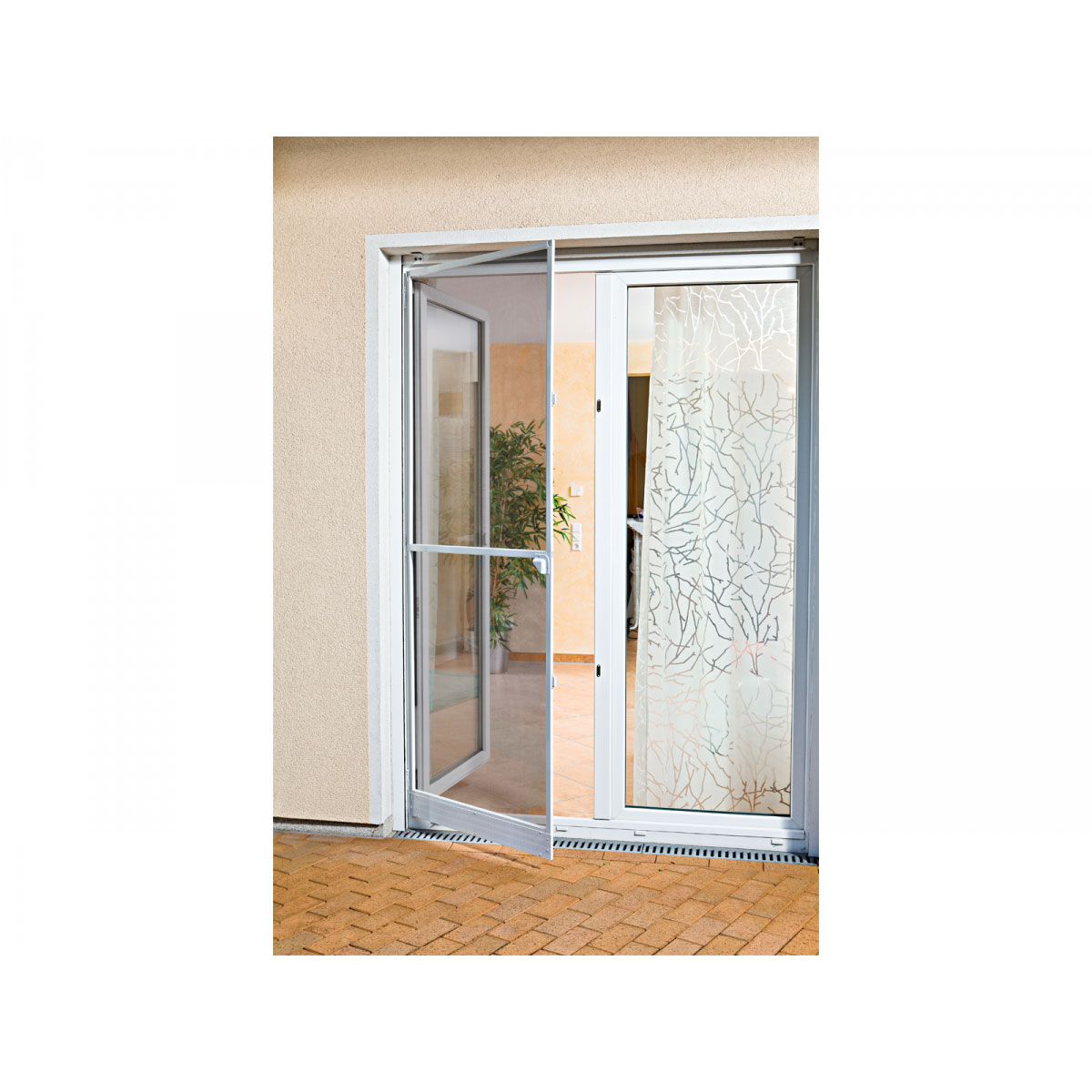 Durabil Insektenschutztür 100 x 220 cm weiß | weiß | 525263