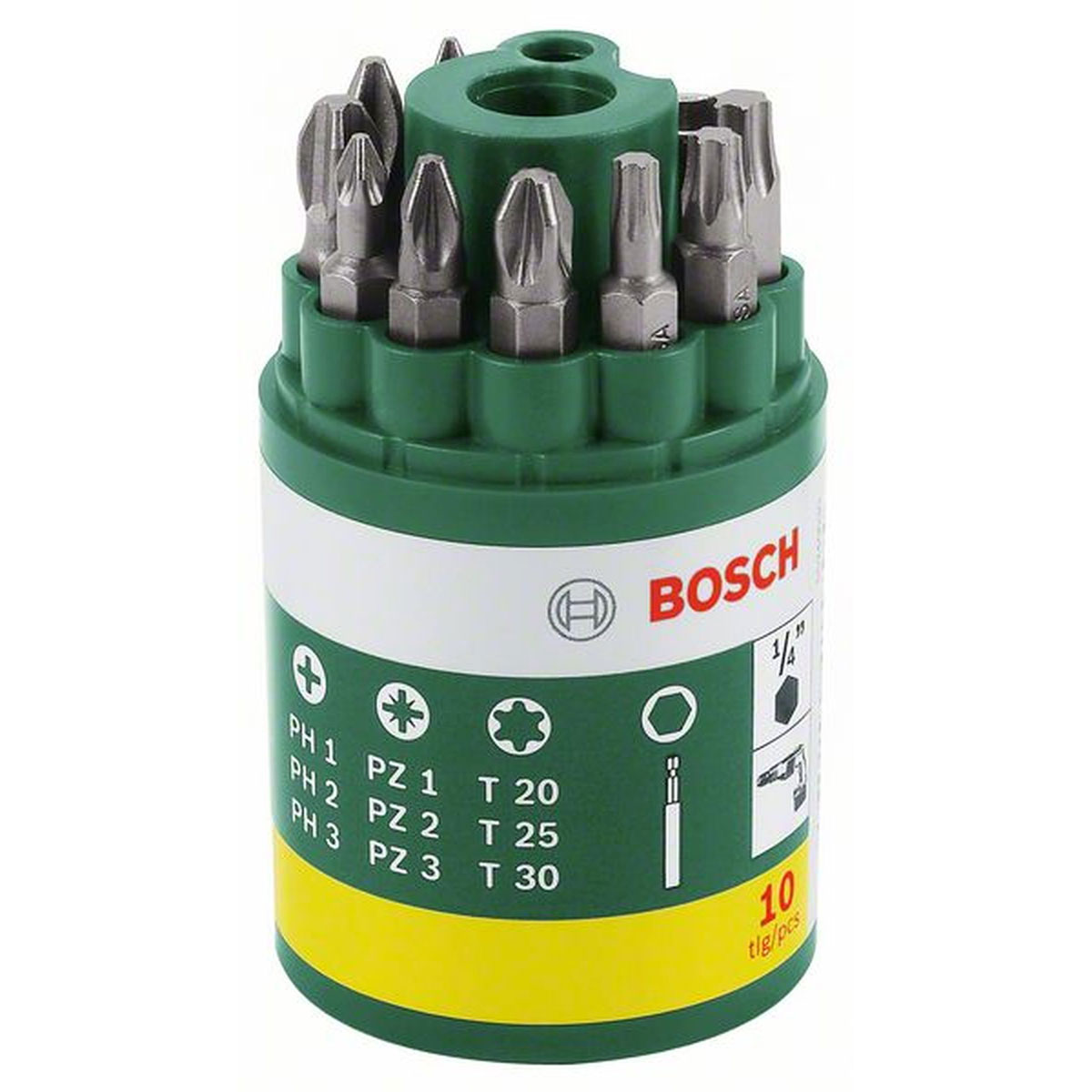 Bosch  Schrauberbit-Set Runddose mit Torx 10-teilig | 528164
