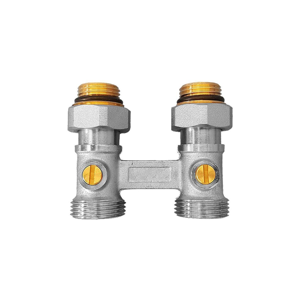 Zweirohr Hahnblock 1/2"x3/4" Durchgang | 557330
