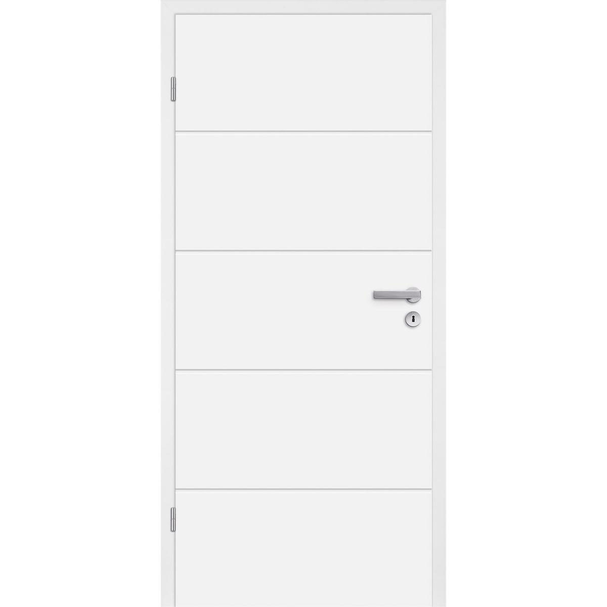 Borne Zimmertür Fila 5 Weißlack 61 x 198,5 cm DIN links | 61 | links | 564400