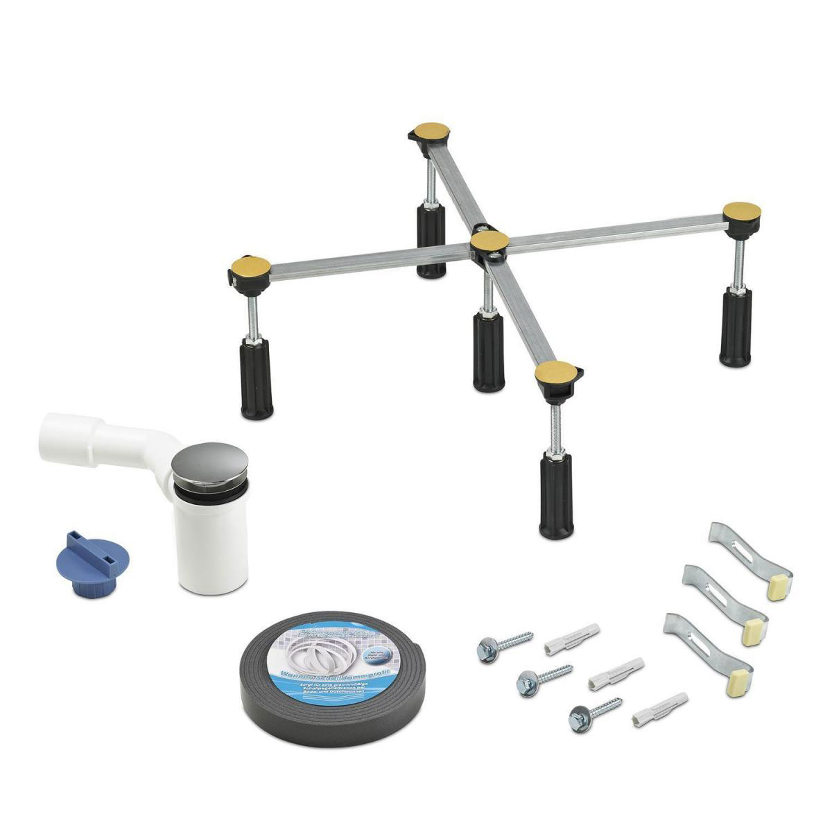 Ottofond Montageset für tiefe Duschwanne mit Ablauf 50 mm | 577913