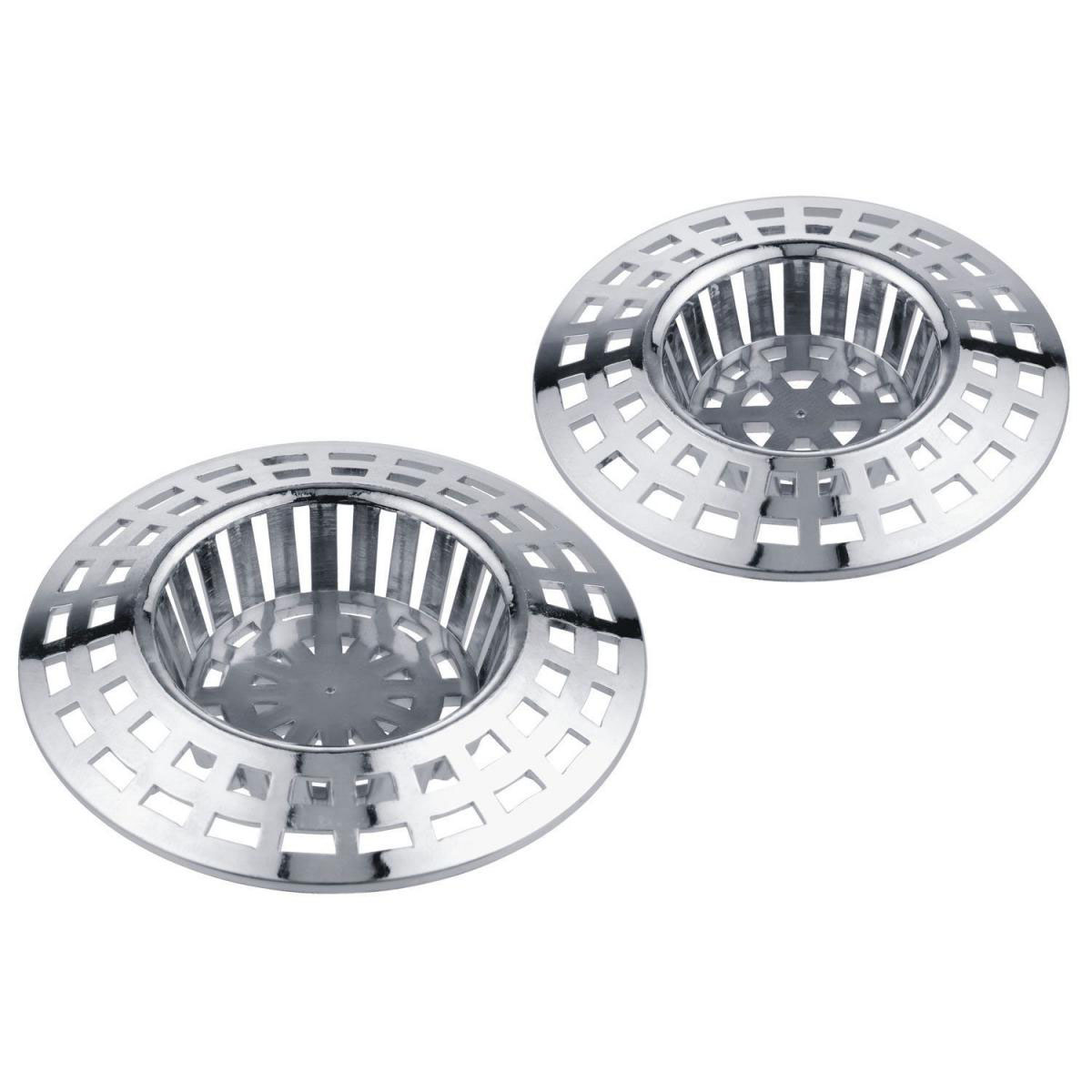 Kunststoff-Haarsieb 60+70 mm 2 Stück Chrom | 595073